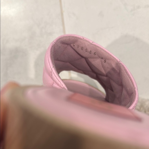 Chanel Pink Quilted Women's Slides - Picture 8 of 9